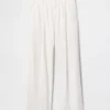 Pantalon taille basse 365 en mélange de lin