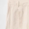 Pantalon taille basse 365 en mélange de lin