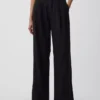 Pantalon taille haute 365 en mélange de lin