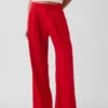 Pantalon taille haute 365 en mélange de lin