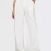 Pantalon taille haute 365 en mélange de lin