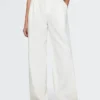 Pantalon taille haute 365 en mélange de lin