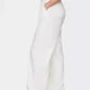 Pantalon taille haute 365 en mélange de lin