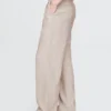 Pantalon taille haute 365 en mélange de lin