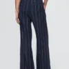 Pantalon taille haute 365 en mélange de lin