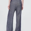 Pantalon taille haute 365 en mélange de lin