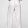 Pantalon taille haute 365 en mélange de lin