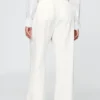 Pantalon taille haute 365 en mélange de lin