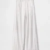 Pantalon taille haute 365 en mélange de lin