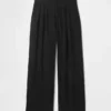 Pantalon taille haute 365 en mélange de lin
