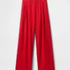 Pantalon taille haute 365 en mélange de lin
