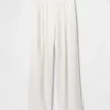 Pantalon taille haute 365 en mélange de lin