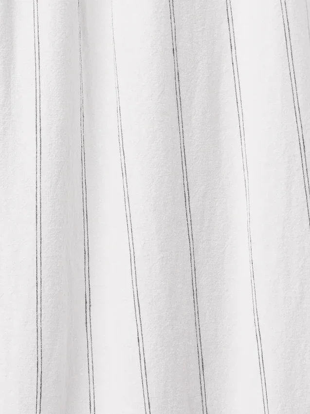 Pantalon taille haute 365 en mélange de lin