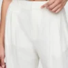 Pantalon taille haute 365 en mélange de lin