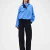 Pantalon à taille haute plissé en arc GAP × Victoria Beckham