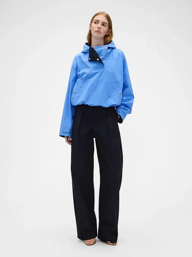 Pantalon à taille haute plissé en arc GAP × Victoria Beckham