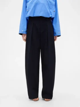 Pantalon à taille haute plissé en arc GAP × Victoria Beckham