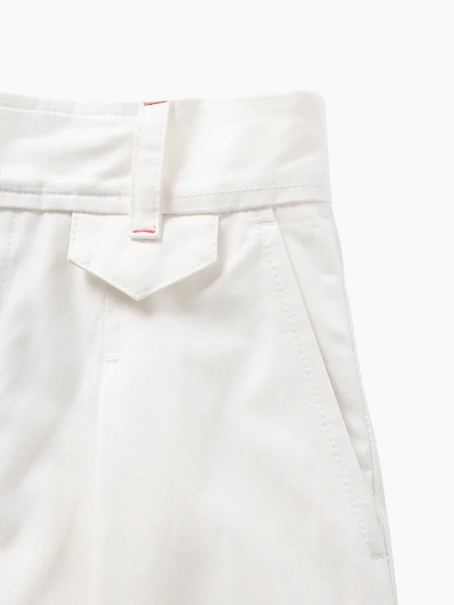 Pantalon à taille haute plissé en arc GAP × Victoria Beckham
