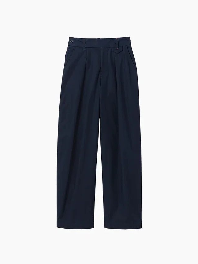 Pantalon à taille haute plissé en arc GAP × Victoria Beckham