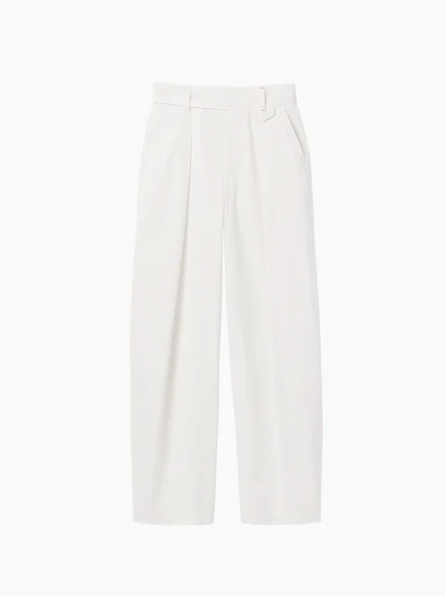 Pantalon à taille haute plissé en arc GAP × Victoria Beckham
