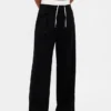 Pantalon taille moyenne à double ceinture