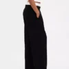 Pantalon taille moyenne à double ceinture