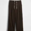 Pantalon taille moyenne à double ceinture