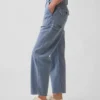 Pantalon utilitaire taille moyenne, coupe large, longueur cheville