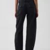Pantalon utilitaire taille moyenne, coupe large, longueur cheville