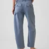 Pantalon utilitaire taille moyenne, coupe large, longueur cheville