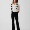 Pantalon évasé en jersey Ponte pour uniforme enfant