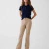 Pantalon évasé en jersey Ponte pour uniforme enfant
