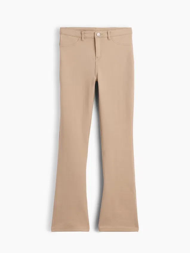 Pantalon évasé en jersey Ponte pour uniforme enfant