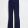 Pantalon évasé en jersey Ponte pour uniforme enfant