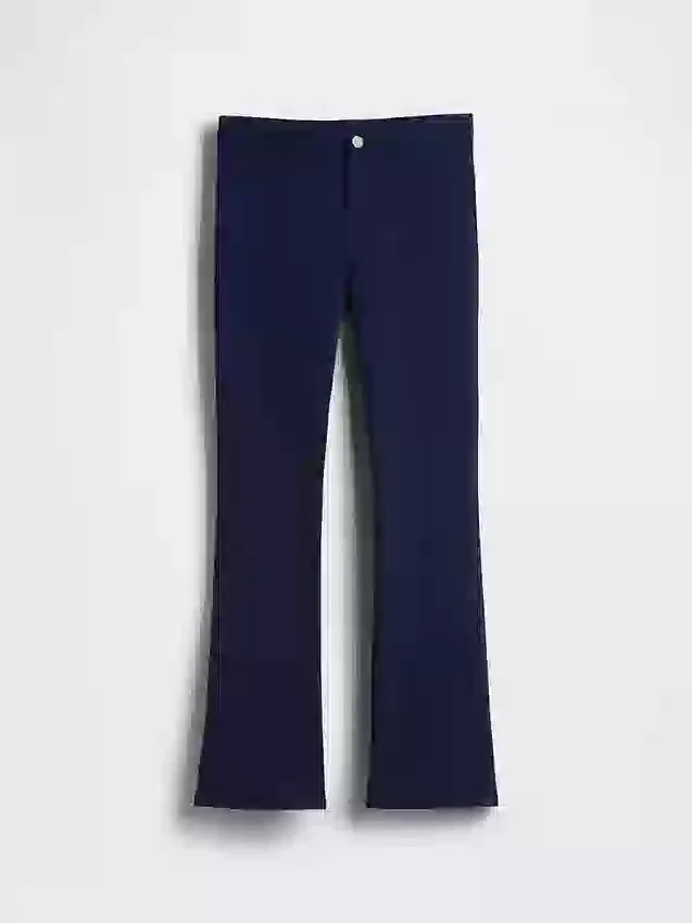 Pantalon évasé en jersey Ponte pour uniforme enfant