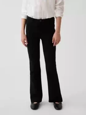Pantalon évasé en jersey Ponte pour uniforme enfant