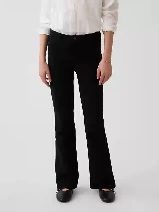 Pantalon évasé en jersey Ponte pour uniforme enfant