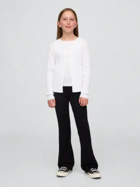 Pantalon évasé en ponte pour uniforme enfant
