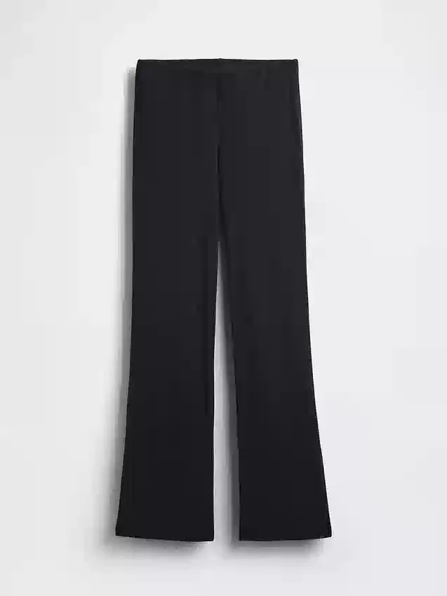 Pantalon évasé moderne à larges côtes