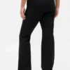 Pantalon évasé taille basse en double tricot
