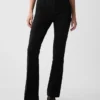 Pantalon évasé taille haute bi-extensible
