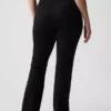 Pantalon évasé taille haute bi-extensible