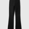 Pantalon évasé taille haute bi-extensible