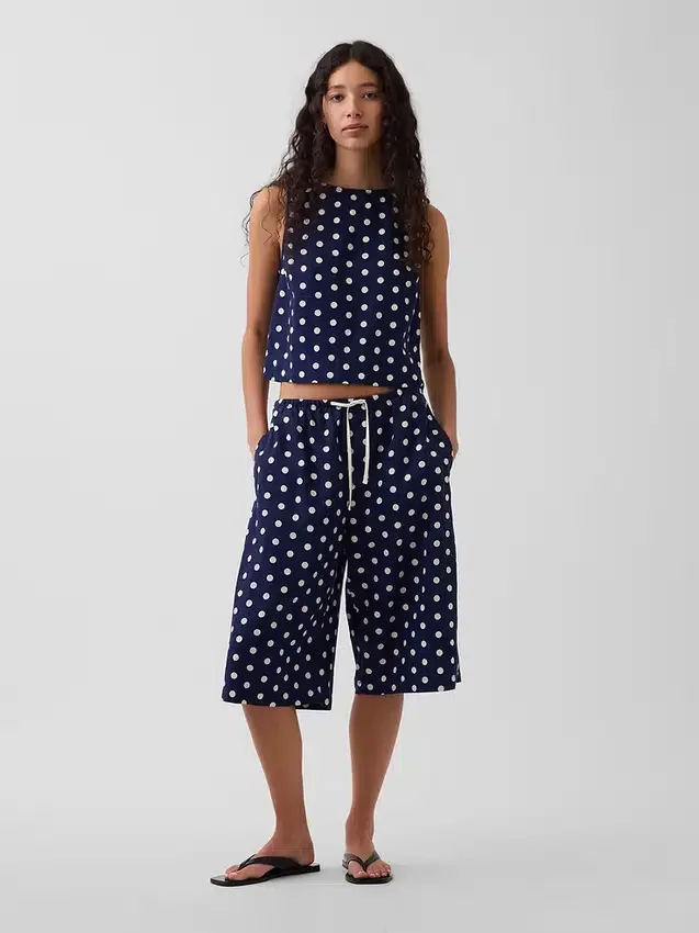 Pantalons ample et confortables en mélange de lin