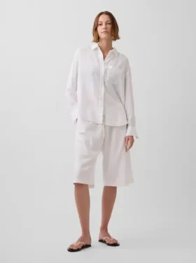 Pantalons ample et confortables en mélange de lin