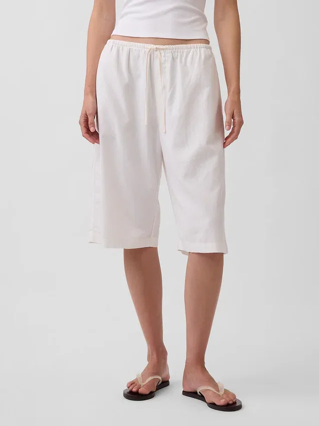 Pantalons ample et confortables en mélange de lin