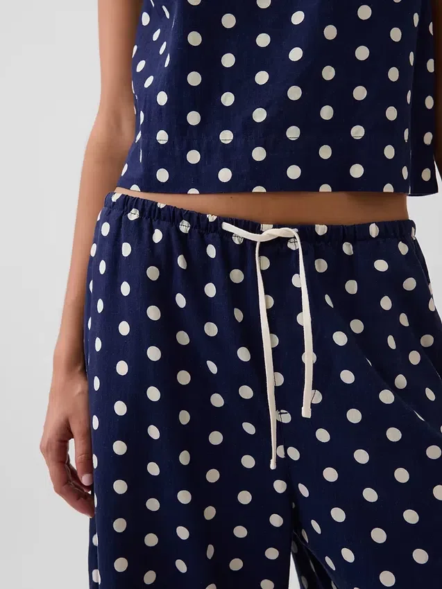Pantalons ample et confortables en mélange de lin
