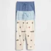 Pantalons à enfiler en coton bio « Baby First Favorites » (lot de 3)