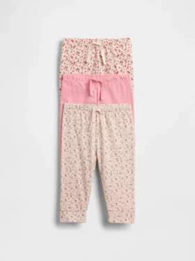 Pantalons à enfiler en coton bio « Baby First Favorites » (lot de 3)