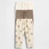 Pantalons à enfiler en coton bio « Baby First Favorites » (lot de 3)